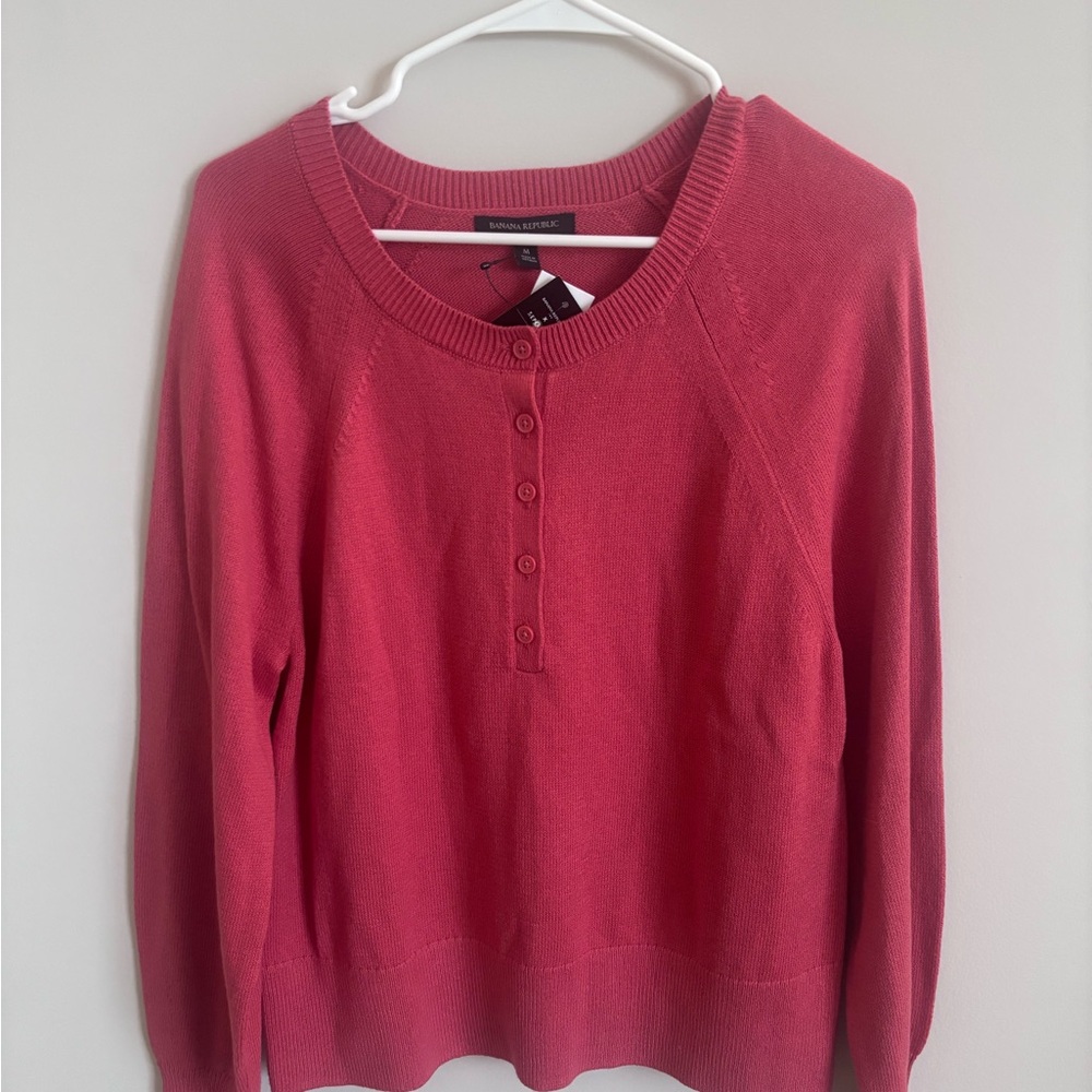 Banana Republic Pink Sweater Cardigan